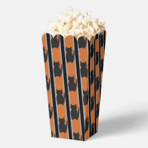 Spaßige und elegante schwarze Halloween-Silhouette Geschenkschachtel