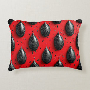 Spaßige Wassermelonenkerne Helle Sommerzeit 🍉 Dekokissen