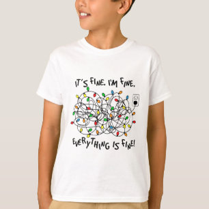 Spaßige Weihnachtslichter Es ist in Ordnung Mir ge T-Shirt
