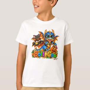 Spaßiger BoltGon Süßer Superheld-Drache Halloween  T-Shirt