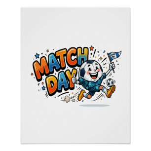 Spaßiger Fußball zum Spieltag Poster