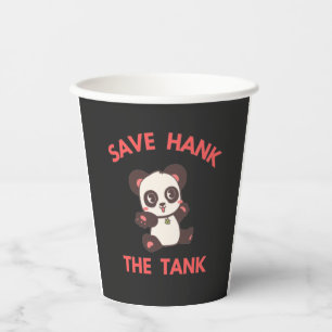 Spaßiger Hank The Tank Pappbecher