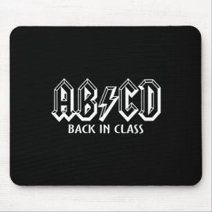 Spaßiger Lehrer Abcd Rocks Byck Zur Schule Byck In Mousepad