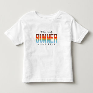 Spaßiger Sommeruntergang Strand Familienurlaub Kleinkind T-shirt
