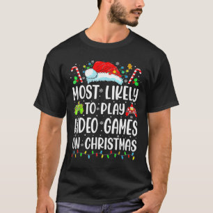 Spaßiger Spieler, der am wahrscheinlichsten Videos T-Shirt