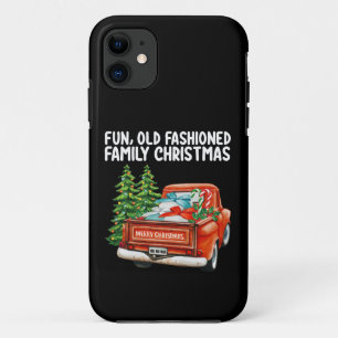 Spaßiger traditioneller Familienweihnachts-LKW-Bau Case-Mate iPhone Hülle