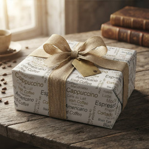 Spaßiges Geschenk für Kaffee, Espresso, Americano Geschenkpapier