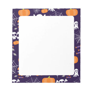Spaßiges Halloween-Muster Notizblock