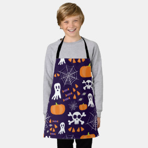 Spaßiges Halloween-Muster Schürze