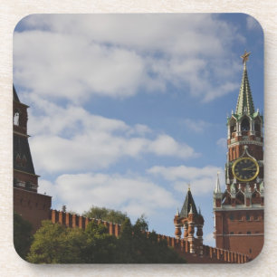 Spasskaya-Turm am Roten Platz, Moskau, Russland Getränkeuntersetzer