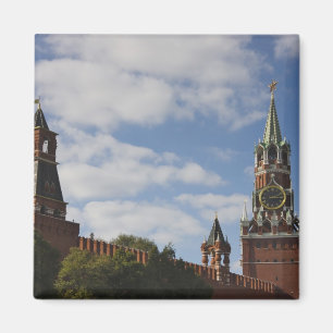 Spasskaya-Turm auf dem Roten Platz, Moskau, Russla Magnet