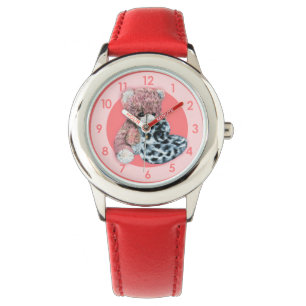 Spaßmädchen-Teddybärarmbanduhr Armbanduhr