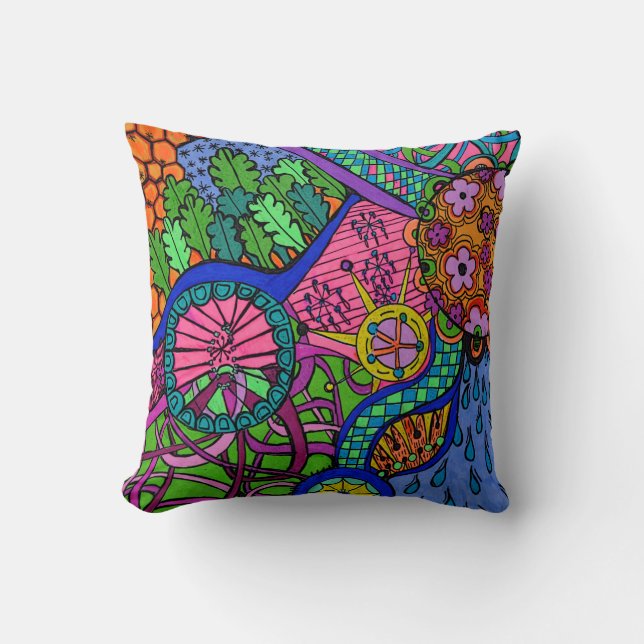 Spaßmuster! tägliches cooles Kissen (Vorderseite)