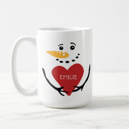 Spaßpersonalisierte Snowman-Kaffee-Tasse Kaffeetasse