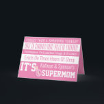 SpaßSuperMom personalisiert Karte<br><div class="desc">Fügen Sie eine spezielle ExtraTouch Ihren Tages- oder Geburtstagsgrüßen der Mutter mit diesem Spaß und einfach,  "SuperMom" Karte zu personifizieren hinzu.</div>