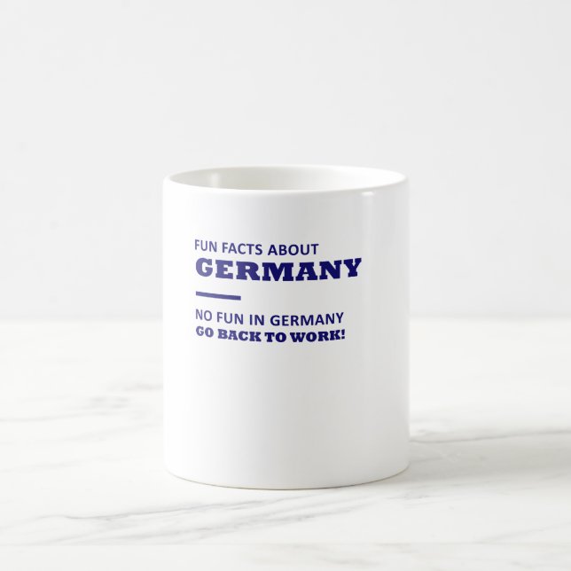 Spaßtatsachen über Deutschland, kein Spaß in Kaffeetasse (Mittel)