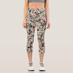 Späte Herbstfarben Capri Leggings