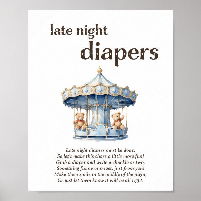 Späte nächtliche Windeln Twin Boy Baby Showspiel Poster (Vorne)