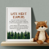 Späte nächtliche Windeln Woodland Baby Showspiel