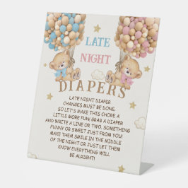 Späte Nachttaucher Baby Duschgel Spielzeichen Sockelschild