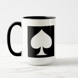 Spaten-Design-schwarz und weiß  Tasse