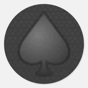 Spaten-Symbol-Aufkleber Runder Aufkleber