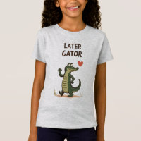 Später Alligator Lustiger Alligator Auf Wiedersehe