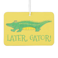 Später Gator Green Yellow Alligator Croc Crocodile