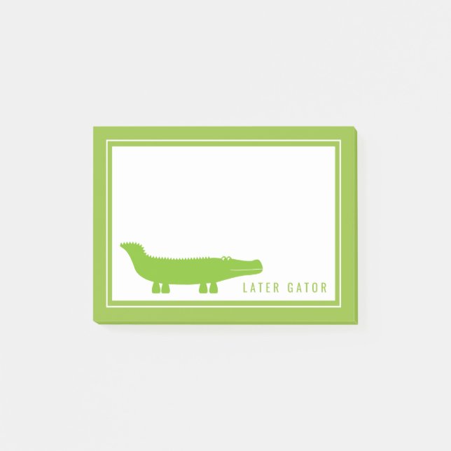 Spater Gator | Siehe Ya später Post-it Klebezettel (Vorderseite)