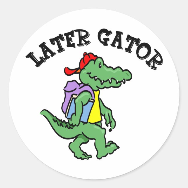 Später Gator Sticker (Vorderseite)