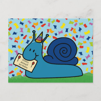 Später glücklicher Geburtstag Postkarte