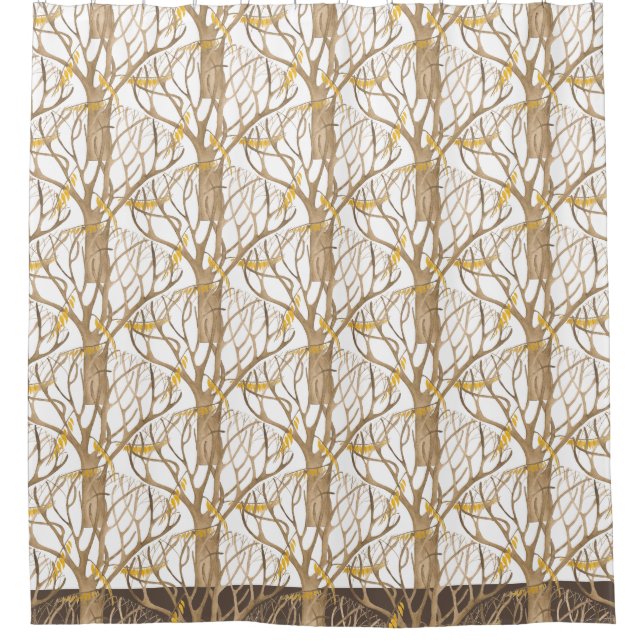 Später Herbst auf einem Duschvorhang (Vorderseite)