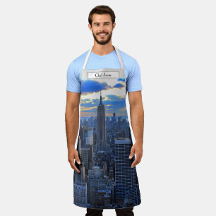 Später Nachmittag NYC-Skyline, wenn der Sonnenunte Schürze