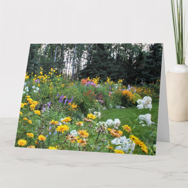 Später Sommerzent Garden Karte (Vorderseite)