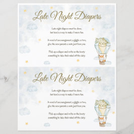 Spätes Night Diapers Baby Showspiel