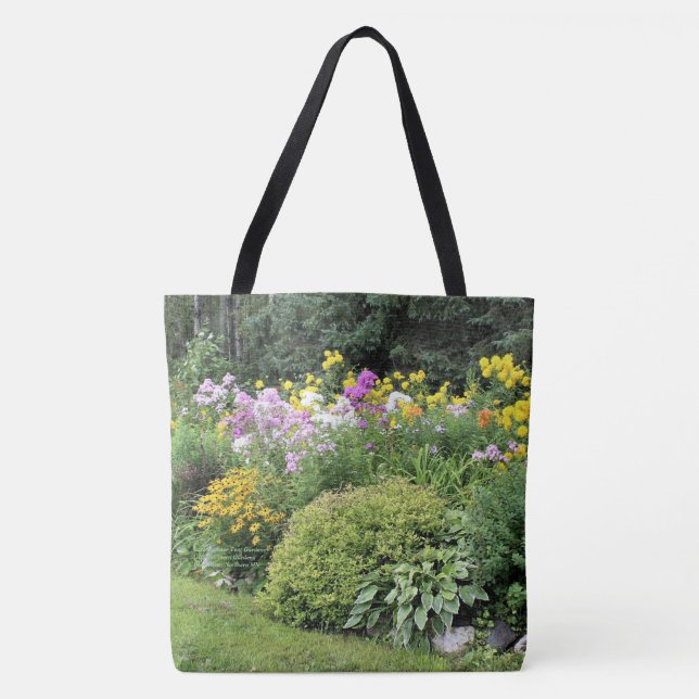 Spätsommer-Zelt-Gärten Tasche (Vorderseite)