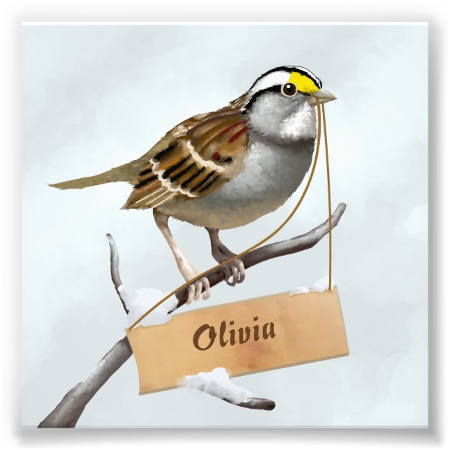 Spatz Fotodruck (Vorne)