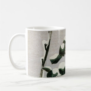Spatzen und Kamelie im Schnee von Ando Hiroshige Kaffeetasse