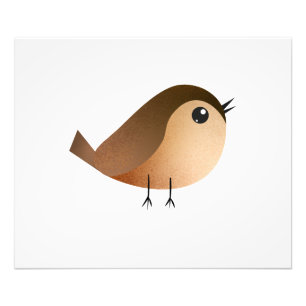 Spatzen-Vogel-Cartoon Fotodruck