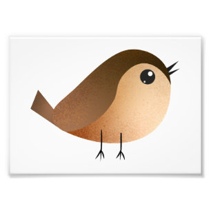 Spatzen-Vogel-Cartoon Fotodruck