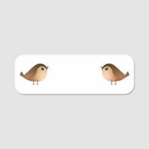 Spatzen-Vogel-Cartoon Namensschild