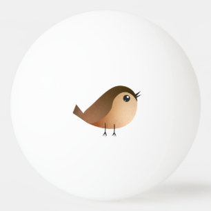 Spatzen-Vogel-Cartoon  Tischtennisball