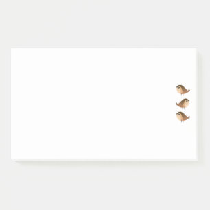 Spatzen-Vogel-Cartoons Post-it Klebezettel