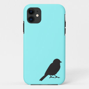 Spatzensilhouette chic blaue Schwalbe Vogel Case-Mate iPhone Hülle
