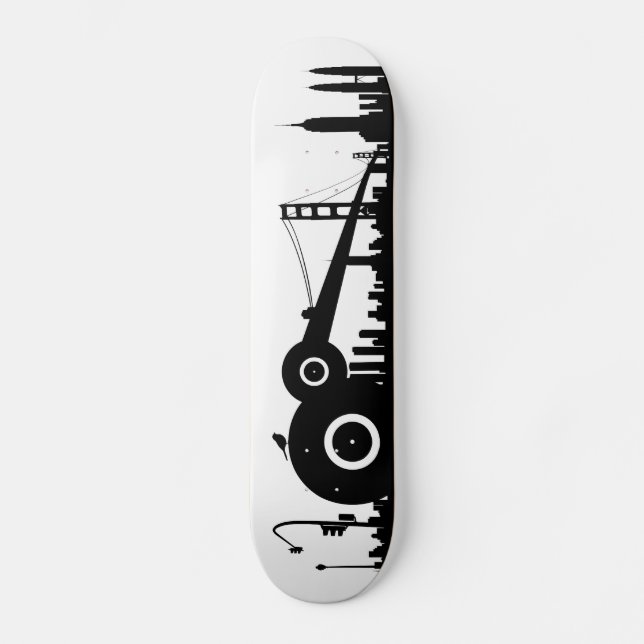 Spatzenstadt Skateboard (Vorderseite)