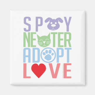 Spay Neuter Adoptiert Liebe 2 Magnet