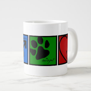 Spay-Neuter-Adoptiert-Liebe Jumbo-Tasse