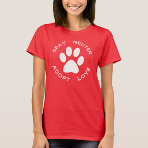 Spay Neutrum adoptieren Liebe T-Shirt