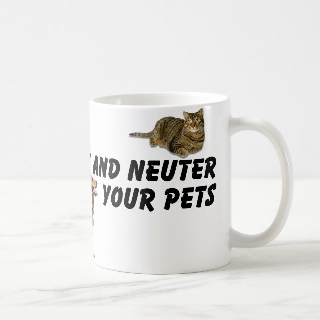 Spay und Neuter Kaffeetasse (Rechts)