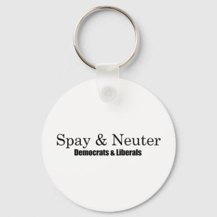 Spay und neutralisieren Sie Liberale Schlüsselanhänger